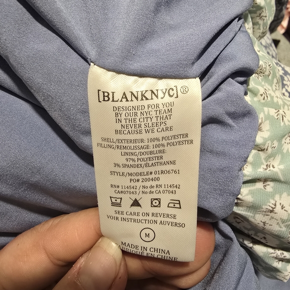 BlankNyc Women’s Summer Romance Quilted Floral Jacket Cottage Core M - Picture 9 of 9